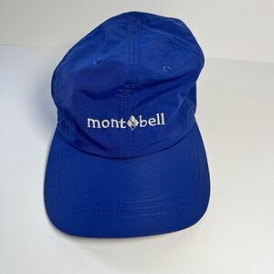 mont-bell Blue Solid Baseball Cap Adjustable Embroidered Logo Kids Size